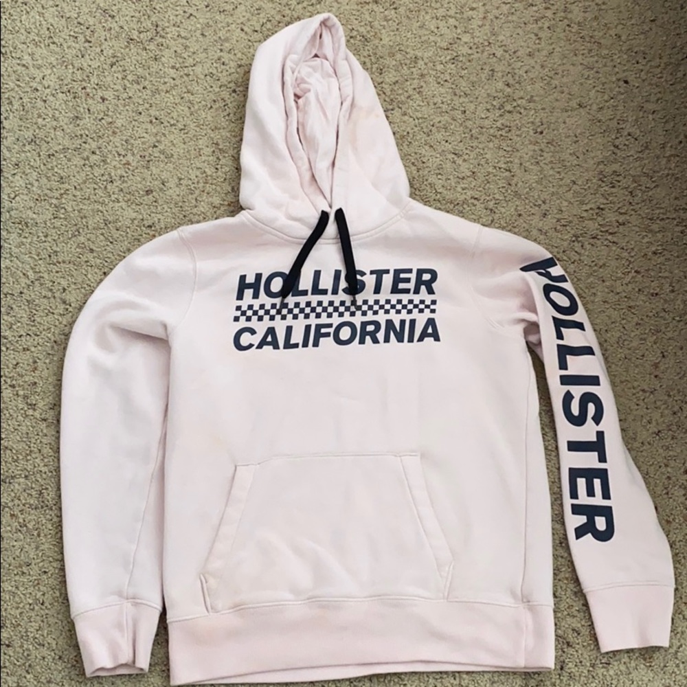 Pink Hollister hoodie